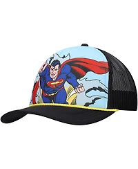Lids Men's and Women's Blue/Black Superman Graphic Foam Trucker Adjustable Hat