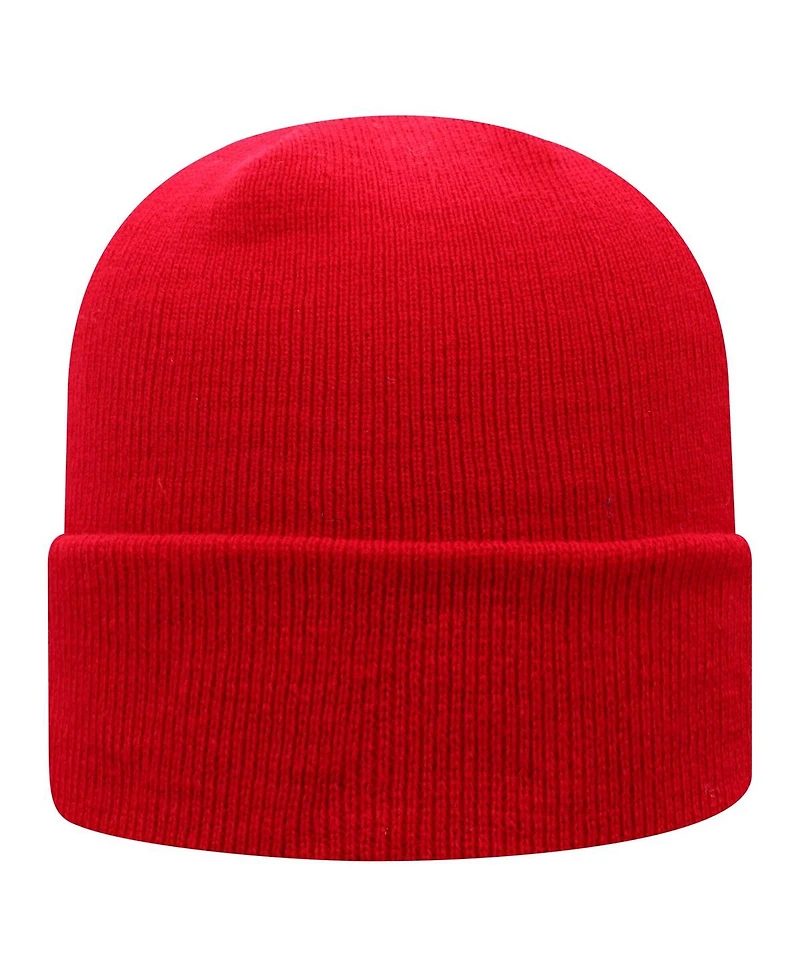 Top of the World Men's Red Texas Tech Red Raiders Logo Cuffed Knit Hat
