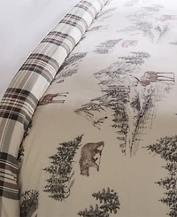 Levtex Home Lodge Toile Reversible 3-Pc. Duvet Cover Set