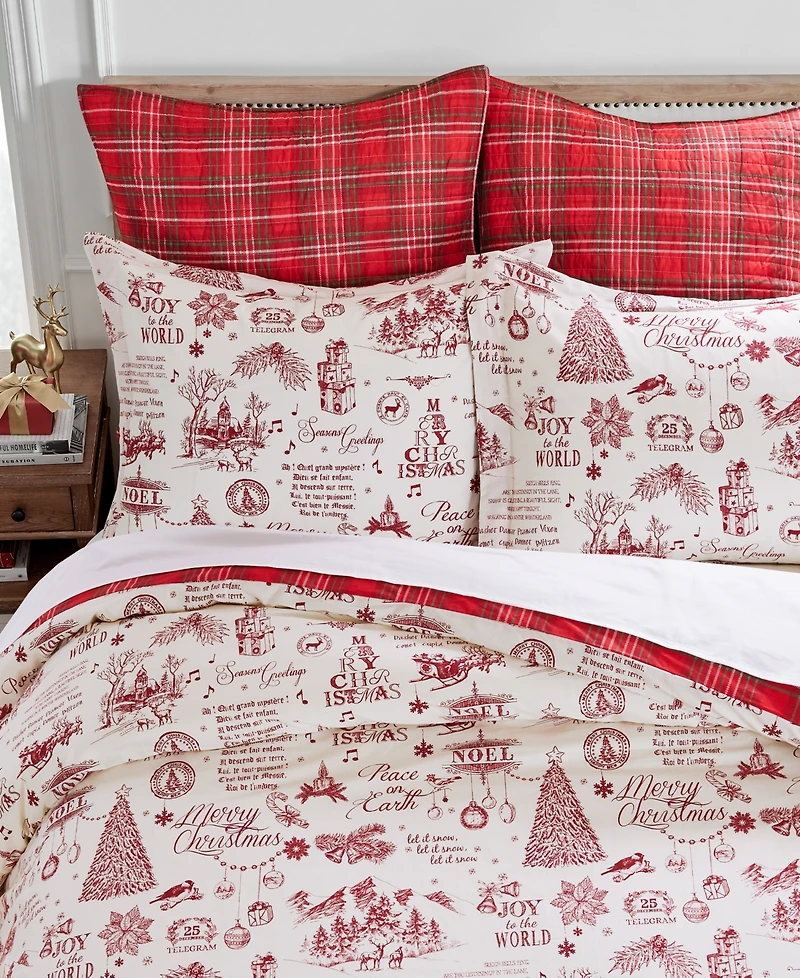 Levtex Home Yuletide Reversible -Pc. Duvet Cover Set