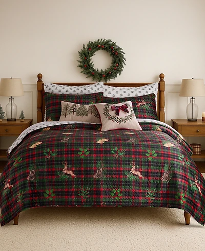 Levtex Home Merry Tartan Reversible Quilt, King/California King