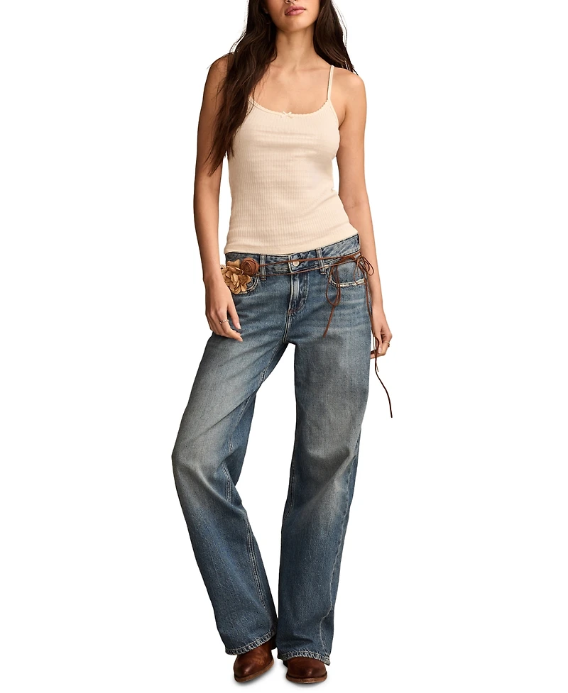 Lucky Brand Women's Baggy Wide Leg Jeans