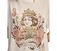 Lucky Brand Women's Tattoo Queen Classic Crew Neck T-shirt