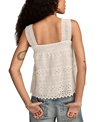 Lucky Brand Women's Eyelet Swing Tank Top