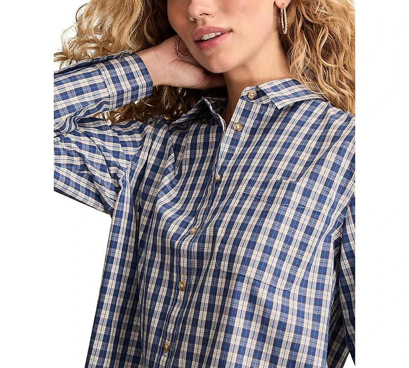 Lucky Brand Women's Boyfriend Button Down Shirt