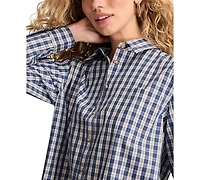 Lucky Brand Women's Boyfriend Button Down Shirt