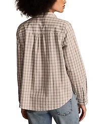 Lucky Brand Women's Boyfriend Button Down Shirt