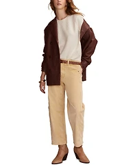 Lucky Brand Women's Cloud Soft Puff Sleeve Sweater T-shirt