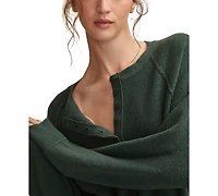 Lucky Brand Women's Relaxed Henley Sweater