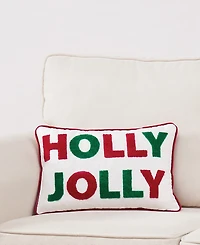 Truly Soft Holly Jolly Decorative Pillow, 12" x 20"
