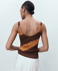 Mango Women's Tie-Dye Knit Top