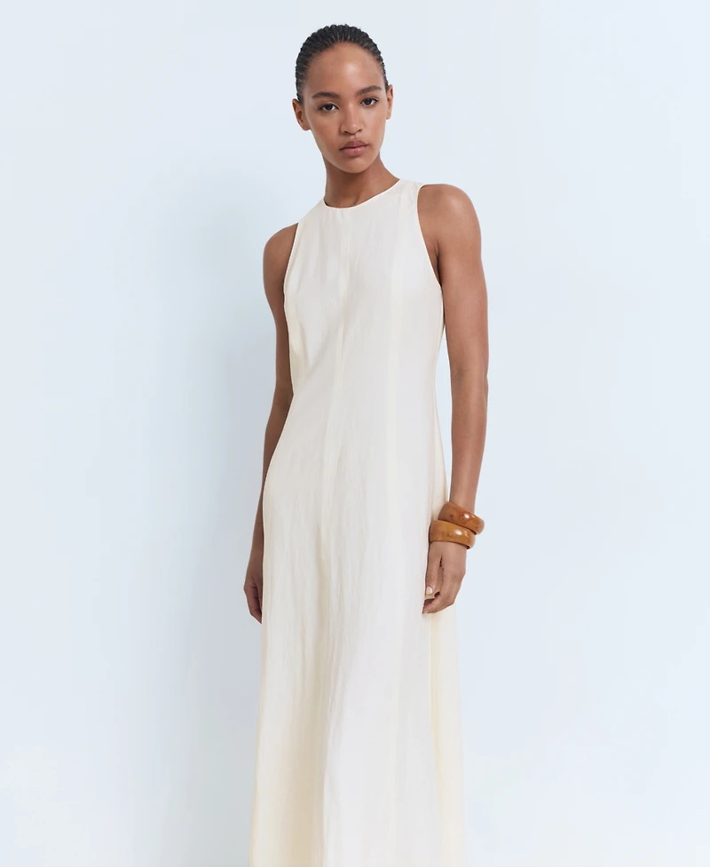 Mango Women's Flared Midi-Dress