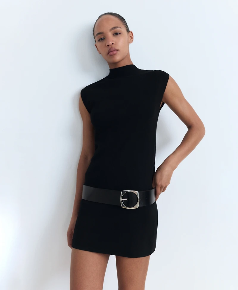 Mango Women's Short Knitted Dress