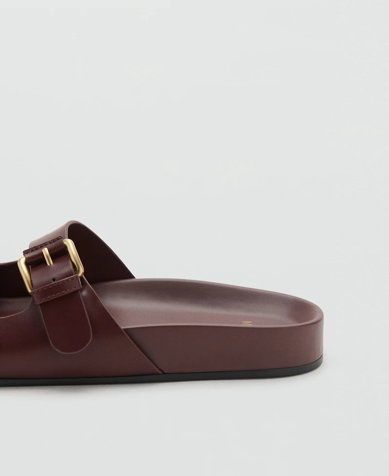 Mango Women's Buckle Flat Sandals