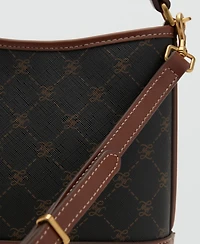 Mango Women's Contrast Print Bucket Bag