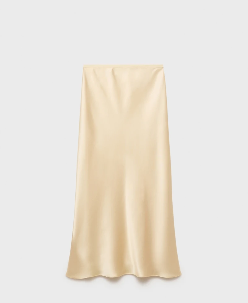 Mango Women's Midi Satin Skirt