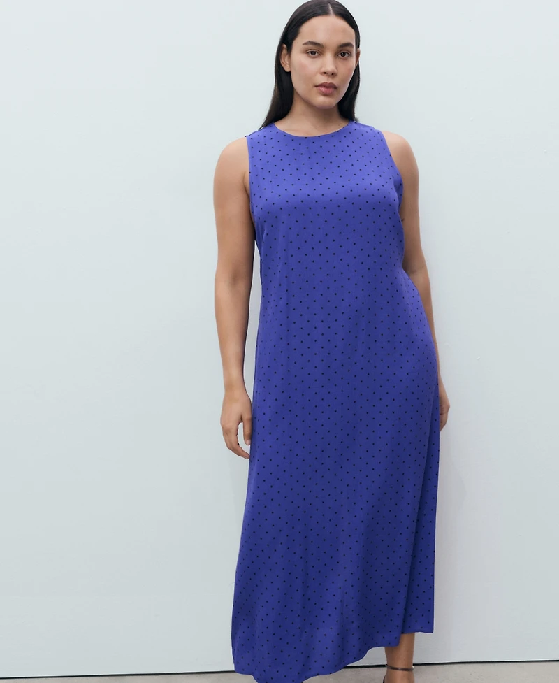 Mango Women's Polka Dot Midi Dress