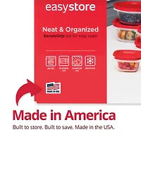 Rubbermaid EasyStore Large Food Storage Containers with Lids, 18-Pc. Set