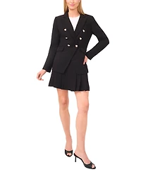 CeCe Women's Double-Breasted Button-Up Blazer