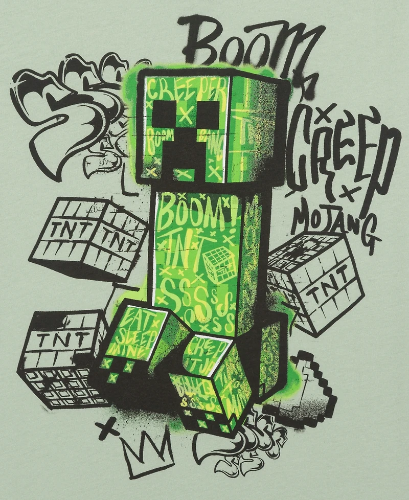 Minecraft Big Boys Metro Street Creep Short Sleeve T-Shirt