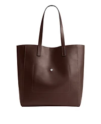 Natural Grain Leather Broadway Tote Bag