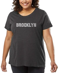 La Pop Art Plus Brooklyn Neighborhoods Word T-Shirt