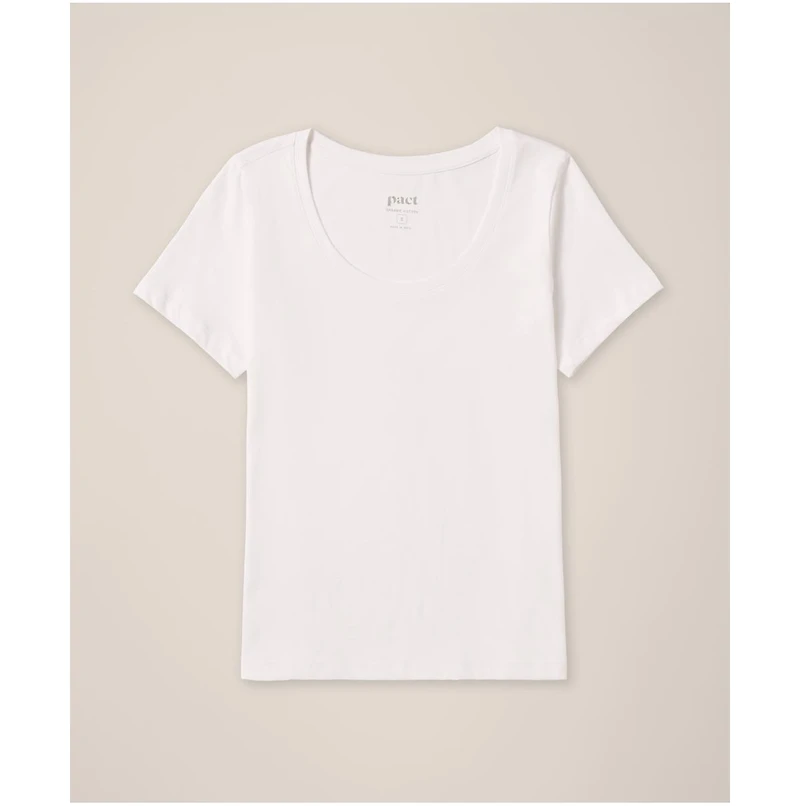 Pact Organic Cotton Softspun Scoop Neck Tee