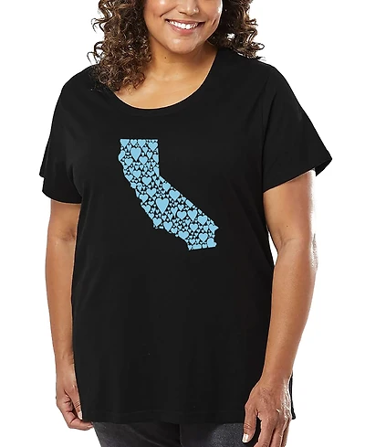 La Pop Art Plus California Hearts T-Shirt