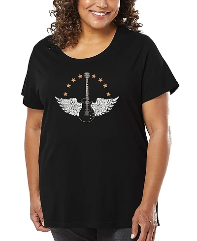 La Pop Art Plus Country Female Singers Word T-Shirt