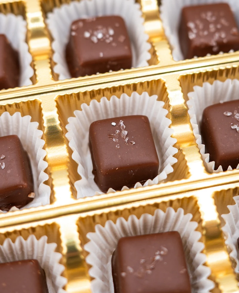 Bixby Chocolate Sea Salted Caramel Gift Box Dark & Milk Chocolate, 18 Pieces