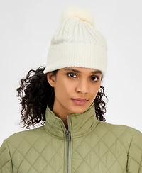 Style & Co Solid Cable Knit Beanie, Macy's Exclusive