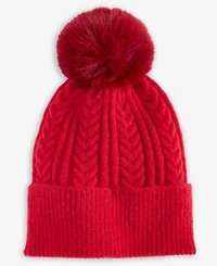 Style & Co Solid Cable Knit Beanie, Macy's Exclusive