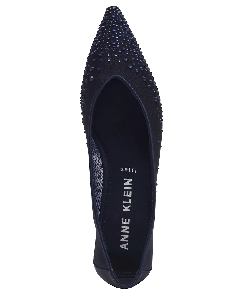 Anne Klein Women's Carisle-c Embellished Pointed Toe Flats