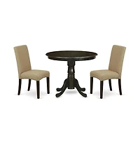 East West Furniture Dining Room Set Cappuccino