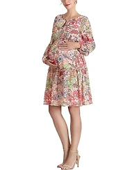 kimi + kai Women's Piper Chiffon Maternity Dress