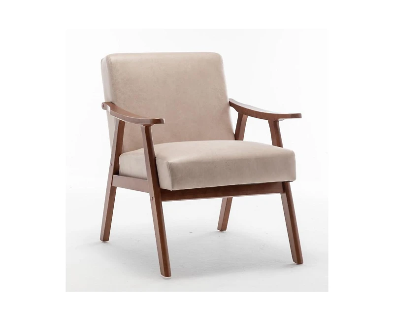Casainc Mid-Century Modern Chair with Solid Wood Frame
