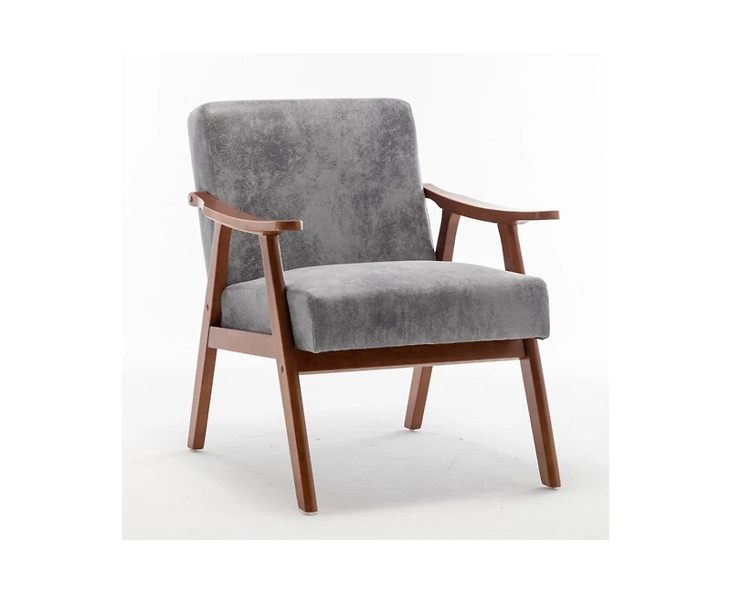 Casainc Mid-Century Modern Chair with Solid Wood Frame