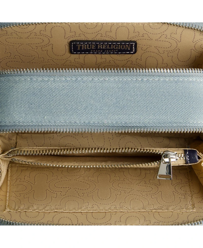 True Religion Studded Denim Camera Bag