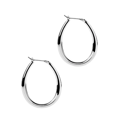 Ana Luisa Gold Hoop Earrings - Cuidado Silver