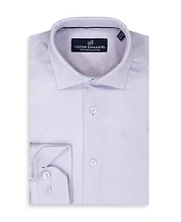 Victor Emmanuel Men's Pin Dot Print Dress Shirt