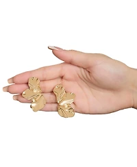 Bcbg Gold-Tone Leaf Statement Earrings
