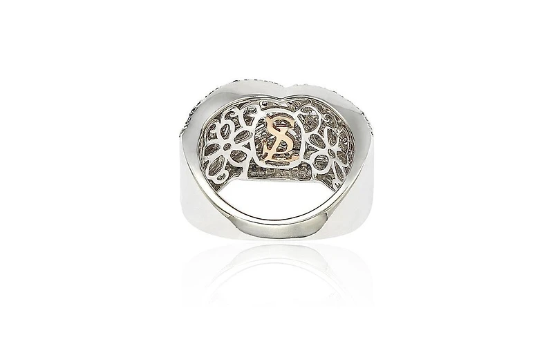 Suzy Levian New York Suzy Levian Sterling Silver Sapphire Crossover Ring