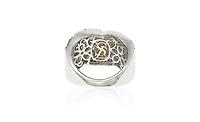 Suzy Levian New York Suzy Levian Sterling Silver Sapphire Crossover Ring