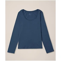 Pact Women's Organic Cotton Softspun Long Sleeve Scoop Neck Tee