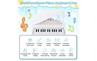31-Key Kids Piano Keyboard with Stool and Piano Lid
