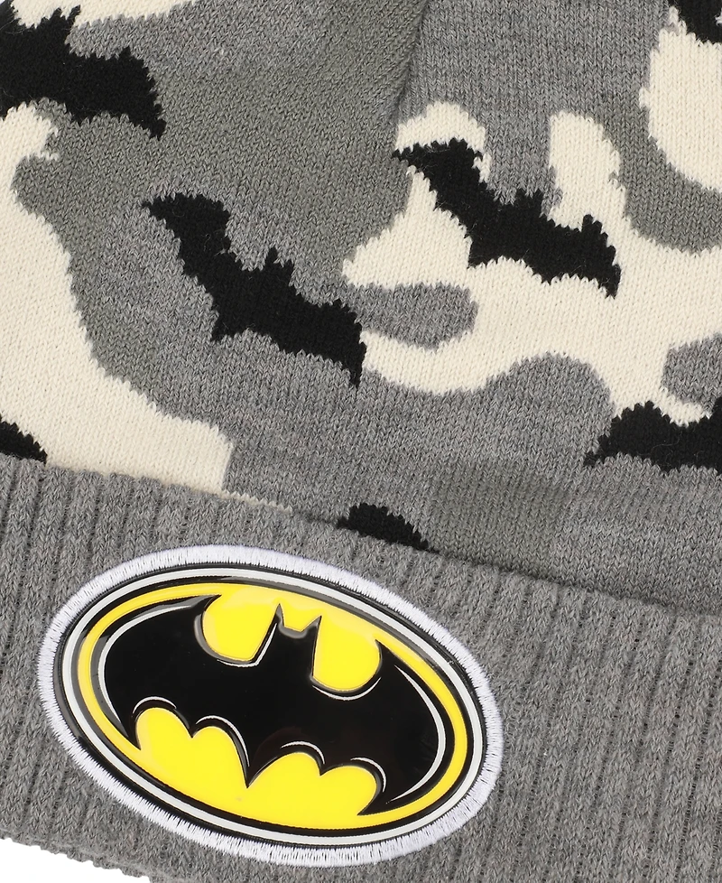 Batman Big Boys 2-Piece Hat and Gloves Set