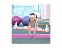 Akiudex 7FT Foldable Gymnastics Balance Beam with Suede Cover and Eva Foam