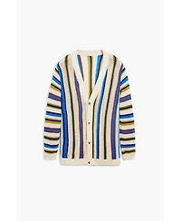Desigual Men's Striped knit cardigan