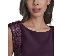 Eliza J Petite Social Velvet Dress