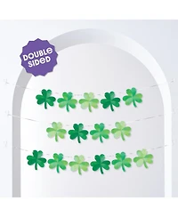 Big Dot of Happiness Shamrock Garland Banner, 30 Feet Cord, 15 Shamrocks